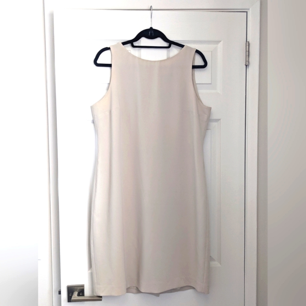 Louben Cream Sheath Dress Size 14